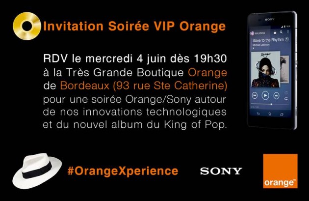Orange invitation 4 juin