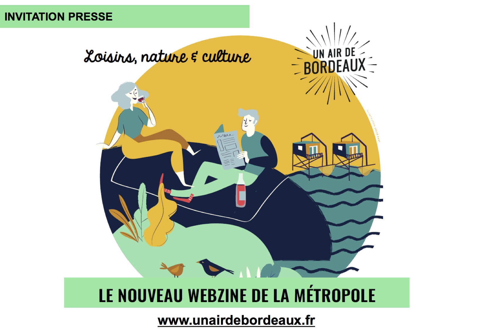 nvitation presse : lancement webzine 'Un Air de Bordeaux'