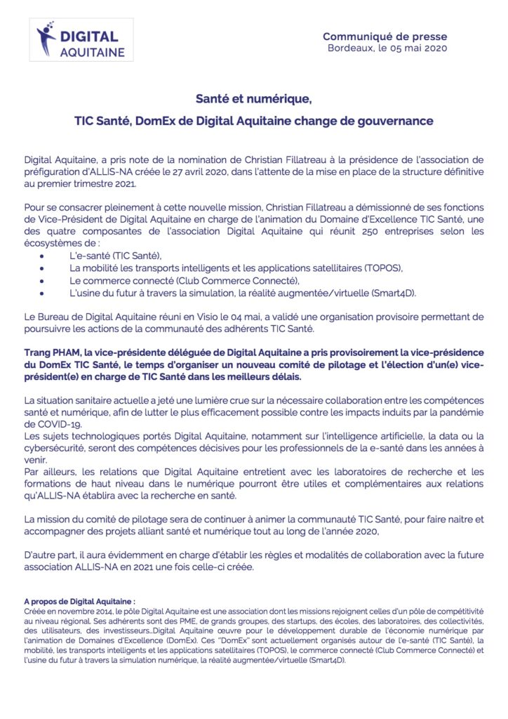2020-05-07 Digital Aquitaine - CP TIC Santé