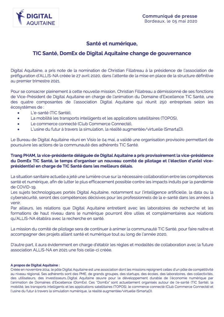 2020-05-07 Digital Aquitaine - CP TIC Santé