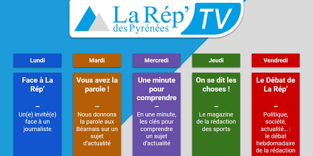 La Rép des Pyrénées TV - Grille