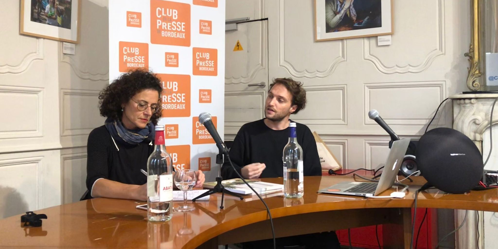 Rencontre Akki au Club de la presse de Bordeaux - Laurent Bigarella et Sonia Moumen