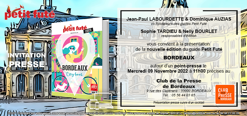 Invitation Petit Fute city-book Bordeaux