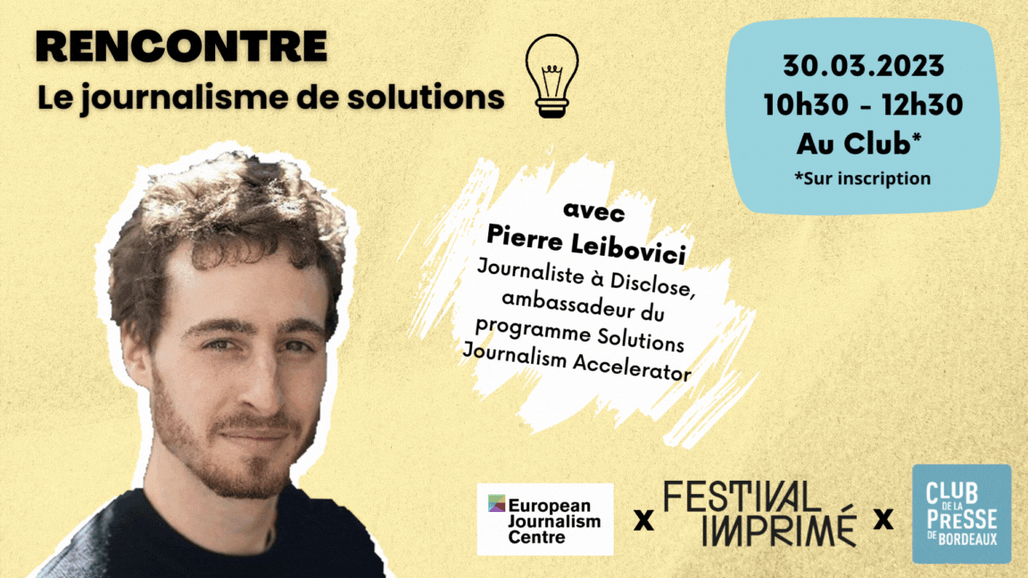 Pierre Leibovici viendra parler du journalisme de solutions au Club