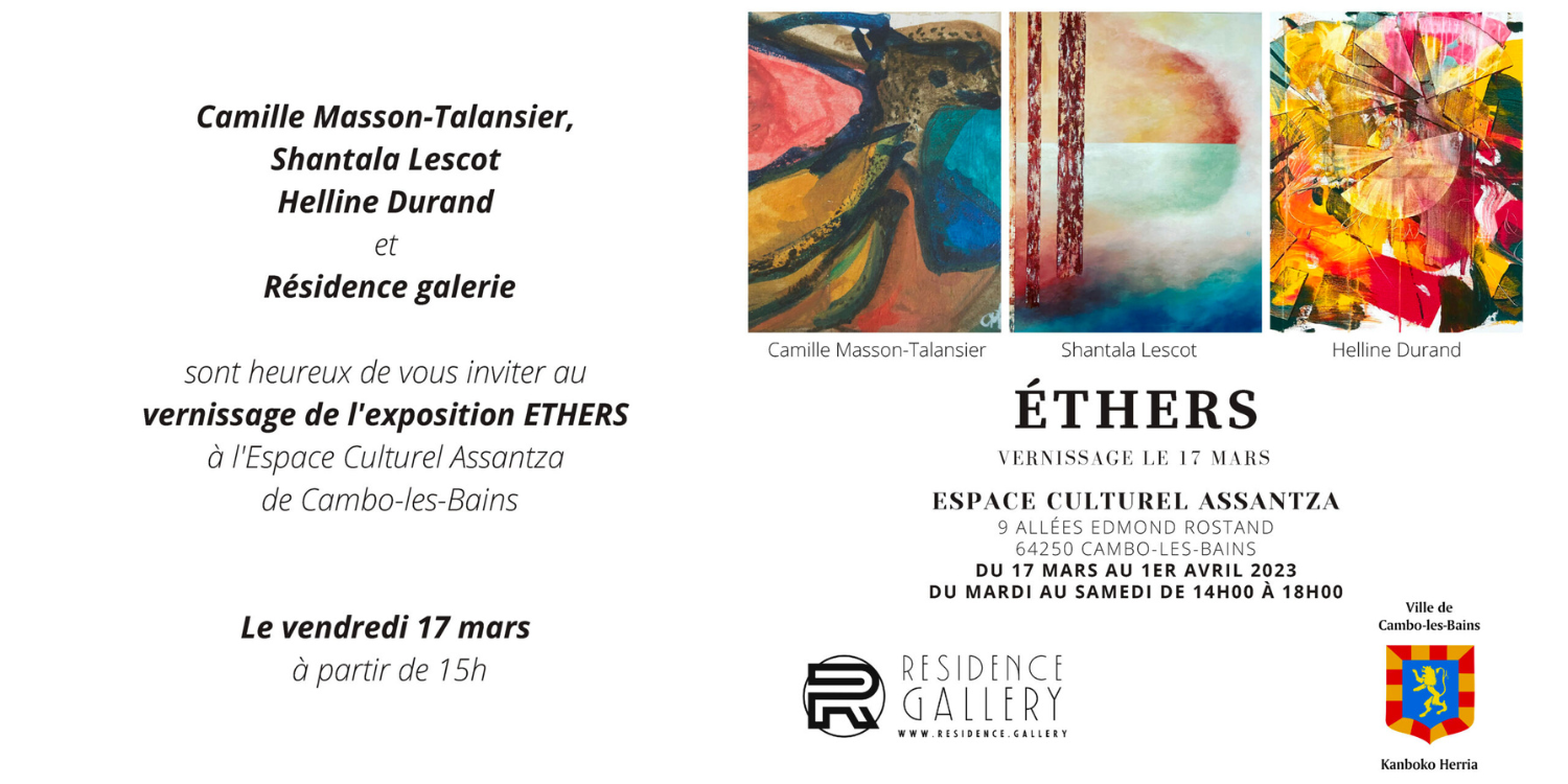 Vernissage de l'exposition Ethers le 17 mars