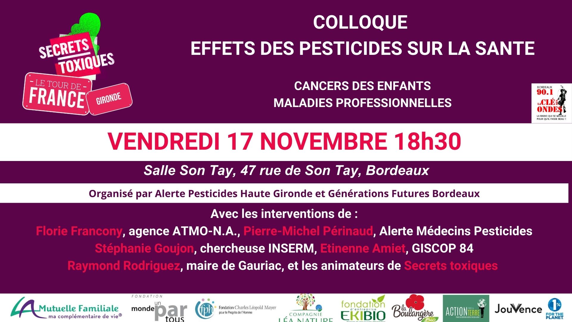 Point Presse colloque effet des pesticides